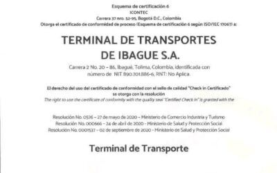 Certificación Entidad con Operaciones Bioseguras.