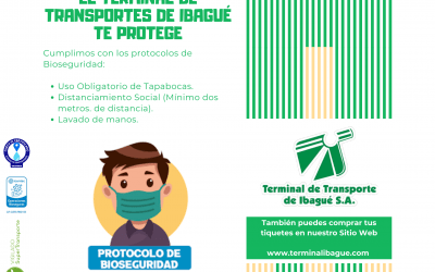 ¡El Terminal de Transporte de Ibagué Te Protege!