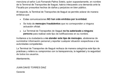 COMUNICADO OFICIAL MARZO 2026